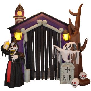 BZB Goods 8.5 Foot Inflatable Haunted House   Outdoor Decor