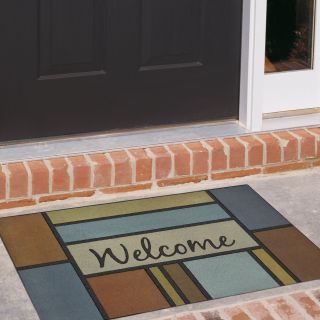 Mohawk Industries Acacia Welcome Blocks 18 x 30 Doormat   Outdoor Doormats