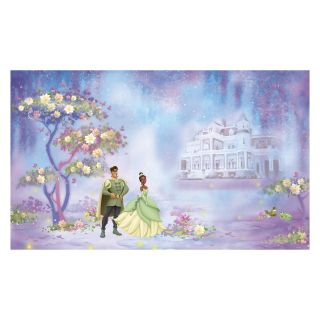 Princess and Frog Chair Rail Prepasted Mural 6 x 10.5 ft.   Kids and Nursery Wall Art