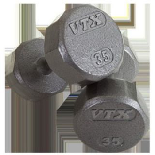 VTX by Troy Barbell 12 Sided Cast Iron Iron Dumbbell   Dumbbells