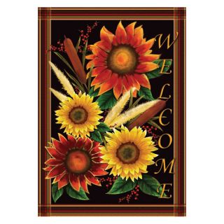 Toland 28 x 40 in. Sunflower Welcome House Flag   Outdoor Decor