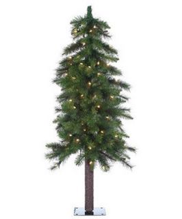 Hard Needle Pre Lit Ozark Alpine Christmas Tree   Christmas Trees