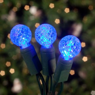 Commercial 70 ct. Blue Raspberry LED Light Set with Green Wire 6 in. Spacing (Case)   Christmas Lights