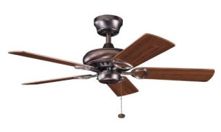 Kichler 337013OBB Sutter Place 42 in. Outdoor Ceiling Fan   Oil Brushed Bronze   Outdoor Ceiling Fans