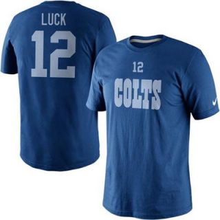 Nike Andrew Luck Indianapolis Colts Player Name And Number T Shirt   Royal Blue