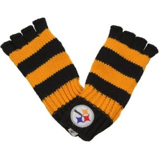 47 Brand Pittsburgh Steelers Ladies North Slope Fingerless Gloves   Black