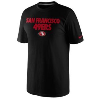Nike San Francisco 49ers Foundation T Shirt   Black