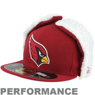 New Era Arizona Cardinals On Field Dog Ear 59FIFTY Fitted Performance Hat   Cardinal