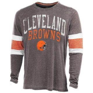 Cleveland Browns Post Up Long Sleeve T Shirt   Brown