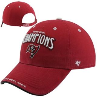 47 Brand Tampa Bay Buccaneers NFL Timeline Commemorative Champ Adjustable Hat   Red