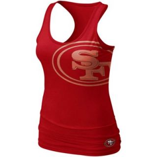 Nike San Francisco 49ers Womens Big Logo Tri Blend Tank   Scarlet