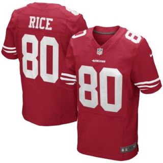 Nike Jerry Rice San Francisco 49ers Retired Elite Jersey   Scarlet