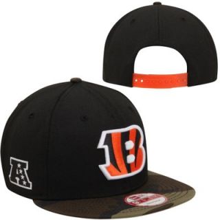 Youth New Era Black/Orange Cincinnati Bengals Baycik 9FIFTY Snapback  Adjustable Hat