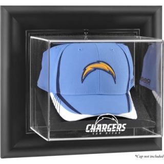 San Diego Chargers Black Framed Wall Mountable Cap Logo Display Case