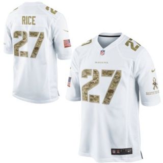 Nike Ray Rice Baltimore Ravens Salute to Service Game Jersey   White