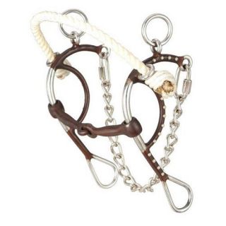 Kelly Silver Star Hackamore Snaffle with Dots   Western Saddles and Tack