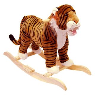 Happy Trails Tiger Plush Rocking Animal   Rocking Toys