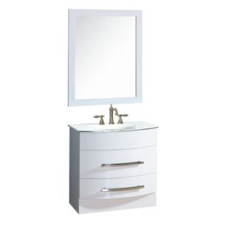Yosemite Home Decor 31.5 in. Single Bathroom Vanity Set   White   Single Sink Bathroom Vanities