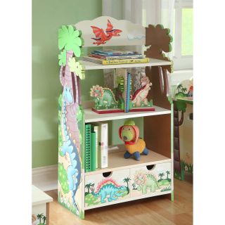 Teamson Design Dinosaur Kingdom Childrens Bookcase   Kids Bookcases