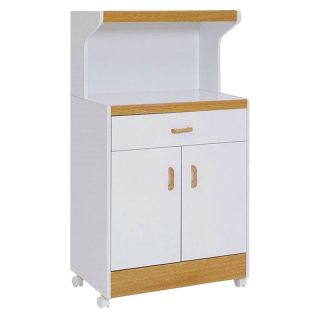 Home Source Portable Microwave Kitchen Cabinet   Kitchen Islands and Carts
