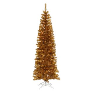 Vickerman Antique Gold Pencil Christmas Tree   Christmas Trees