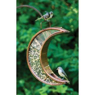 Good Directions Venetian Bronze Crescent Moon Bird Feeder   Bird Feeders
