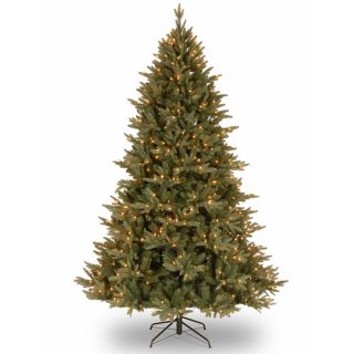7.5 ft. Feel Real Chester Ridge Blue Hinged Pre Lit Christmas Tree   Clear Lights   Christmas Trees