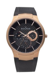 Skagen Mens Carbon Fiber & Titanium Watch, 40mm