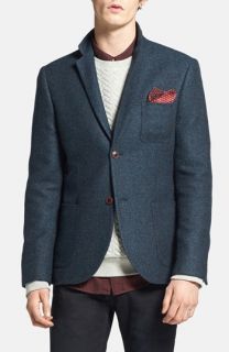 Topman Tweed Wool Blend Blazer
