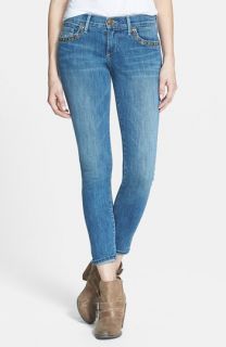 True Religion Brand Jeans Chrissy Embellished Crop Jeans (Soft Footprints)