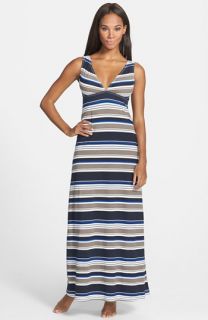 Tommy Bahama Variegated Stripe Cover Up Maxi Dress