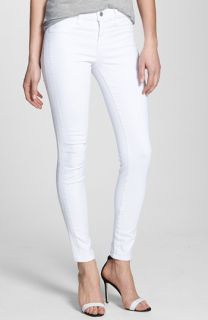 J Brand Mid Rise Skinny Jeans (Blanc)