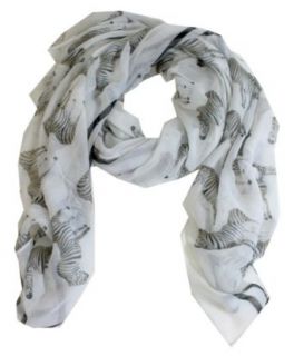 Kijo   stylischer Schal mit Zebra Animal Print Muster Tuch Extra Gross Fr�hjahr Sommer 170 x 105 cm Bekleidung