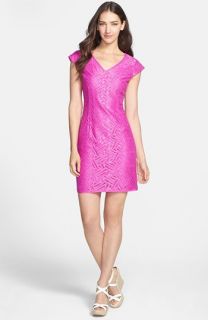 Lilly Pulitzer® Selassie Metallic Lace Sheath Dress