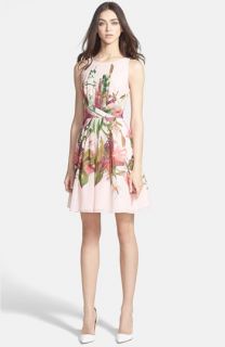 Ted Baker London Print Fit & Flare Dress