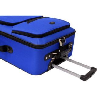 US Traveler 4 Piece Lightweight Luggage Set Blue US Traveler Four piece Sets