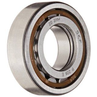 SKF Cylindrical Roller Bearing, Single Row, Two Piece, Removable Inner Ring, Straight Bore, High Capacity, Normal Clearance, Polyamide/Nylon Cage, Metric