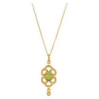 14K Yellow Gold Granulated Necklace Jewelry