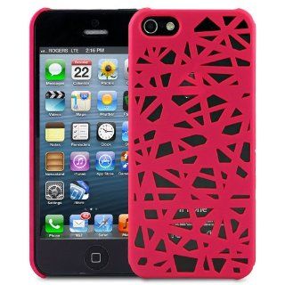 Fosmon MATT Series Birds Nest Design Case for Apple iPhone 5 / 5S (Hot Pink) Cell Phones & Accessories