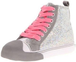 Morgan & Milo Sequined High Top (Toddler/Little Kid),Silver,9.5 M US Toddler Shoes
