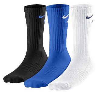 Nike 3 Pack Graphic Cushioned Crew Socks   Boys Grade School   Training   Accessories   Blue/White/Black
