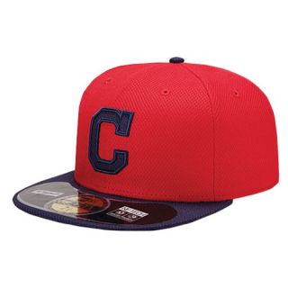 New Era MLB 59Fifty Diamond Era BP Cap   Mens   Baseball   Accessories   Cleveland Indians   Red/Navy