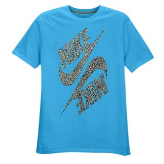 Nike Graphic T Shirt   Mens   Casual   Clothing   Vivid Blue/White/Black