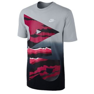 Nike Q1 S+ Air Dip Dye T Shirt   Mens   Casual   Clothing   Wolf Grey/Black/Court Purple
