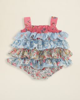 Ralph Lauren Childrenswear Infant Girls' Tiered Bubble Dress   Sizes 3 9 Months's