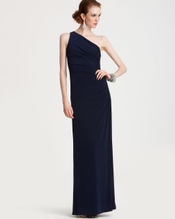 Laundry by Shelli Segal One Shoulder Gown with Beaded Side's
