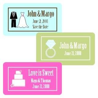 Rectangle Theme Labels   Baby Shower Gifts & Wedding Favors (Set of 48)  Baby Keepsake Boxes  Baby