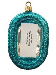 Ornaments to Remember PICTURE FRAME Christmas Ornament (Oval)   Decorative Hanging Ornaments