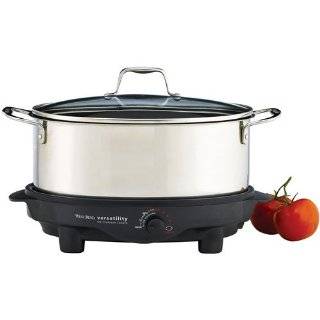 West Bend 84716 Black Oval Versatility Slow Cooker 