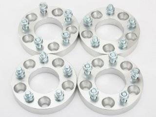 (4) 1.25" (32mm) 5x114.3 (5x4.5) to 5x127 (5x5) Wheel Adapters/Spacers with 12x1.5 studs/nuts Automotive